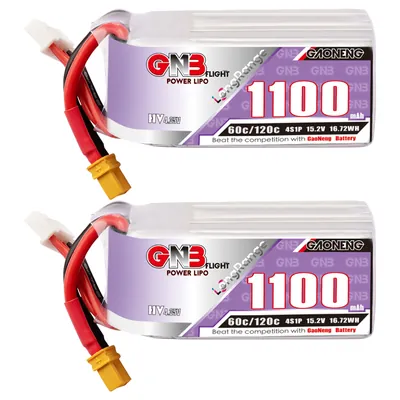 Аккумулятор LiPo 4S GNB 1100mAh HV 120C XT30 LongRange