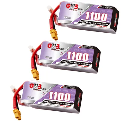 Аккумулятор LiPo 4S GNB 1100mAh HV 120C XT30 LongRange